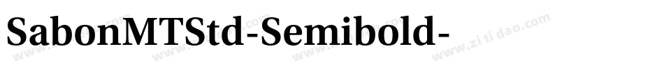 SabonMTStd-Semibold字体转换