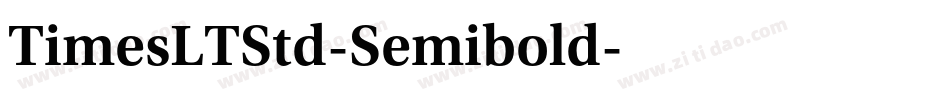 TimesLTStd-Semibold字体转换