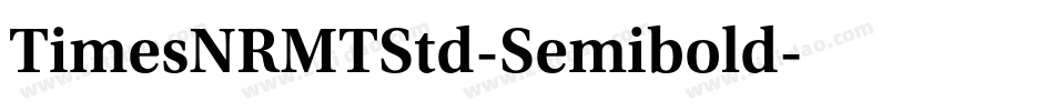 TimesNRMTStd-Semibold字体转换