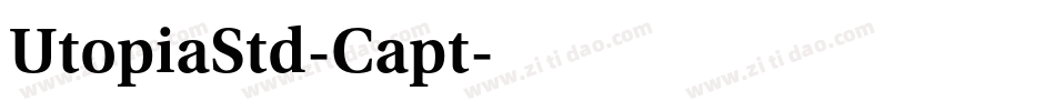 UtopiaStd-Capt字体转换