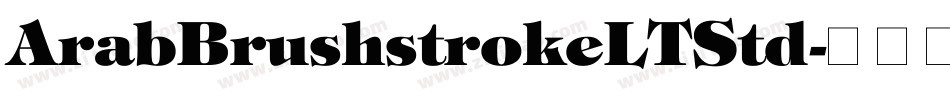 ArabBrushstrokeLTStd字体转换
