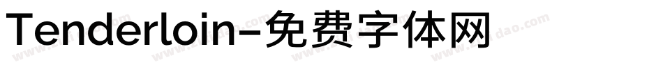 Tenderloin字体转换