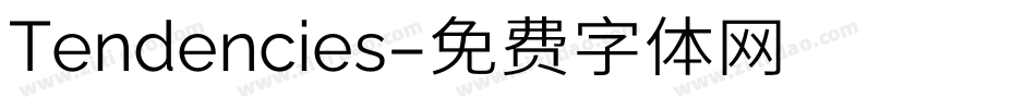 Tendencies字体转换