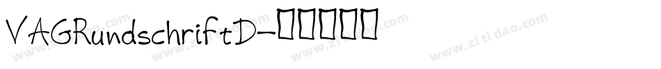 VAGRundschriftD字体转换