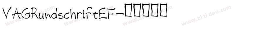 VAGRundschriftEF字体转换
