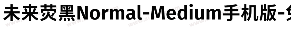 未来荧黑Normal-Medium手机版字体转换