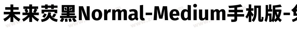 未来荧黑Normal-Medium手机版字体转换