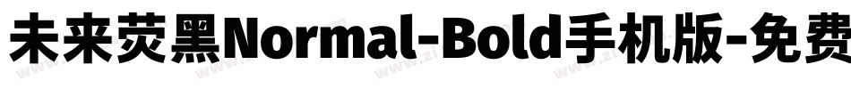 未来荧黑Normal-Bold手机版字体转换