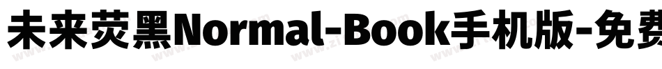 未来荧黑Normal-Book手机版字体转换