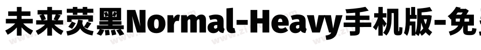 未来荧黑Normal-Heavy手机版字体转换