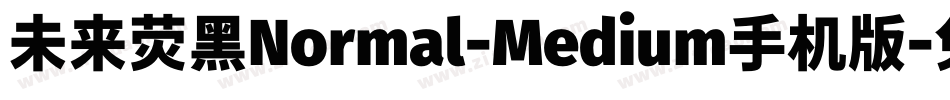 未来荧黑Normal-Medium手机版字体转换
