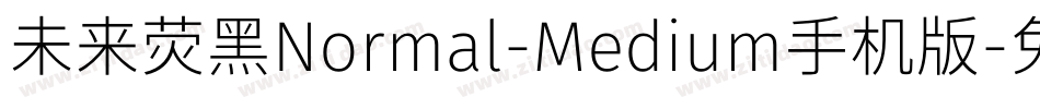未来荧黑Normal-Medium手机版字体转换