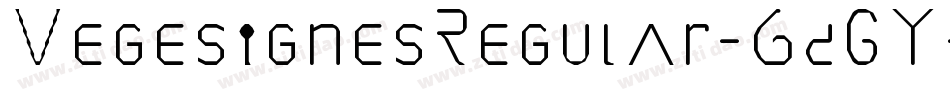 VegesignesRegular-6dGY字体转换
