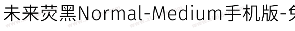 未来荧黑Normal-Medium手机版字体转换