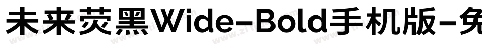 未来荧黑Wide-Bold手机版字体转换