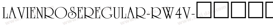 LaViEnRoseRegular-RW4v字体转换