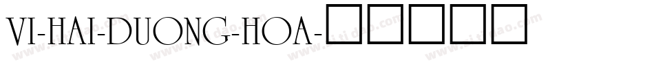 VI-Hai-Duong-Hoa字体转换