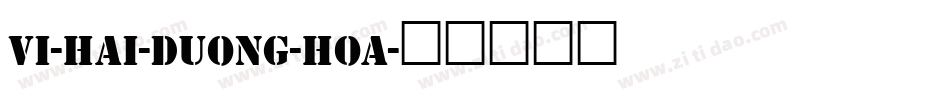 VI-Hai-Duong-Hoa字体转换