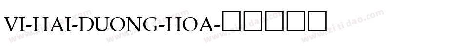 VI-Hai-Duong-Hoa字体转换