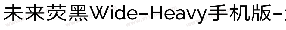 未来荧黑Wide-Heavy手机版字体转换