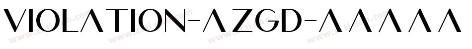 Violation-8ZgD字体转换
