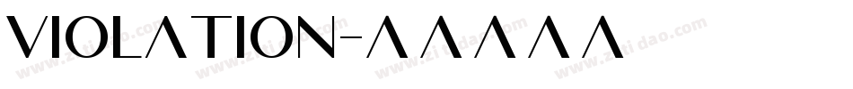 Violation字体转换