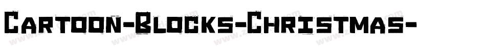 Cartoon-Blocks-Christmas字体转换