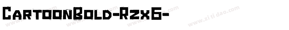 CartoonBold-Rzx6字体转换
