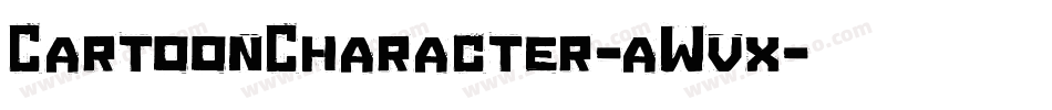 CartoonCharacter-aWvx字体转换