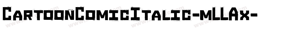 CartoonComicItalic-mLLAx字体转换