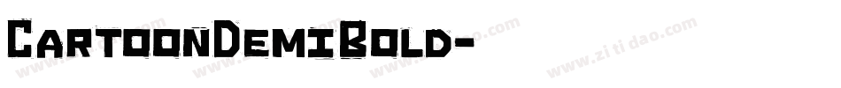 CartoonDemiBold字体转换
