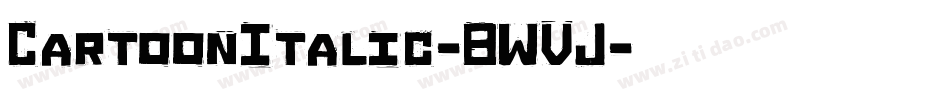 CartoonItalic-8WVJ字体转换