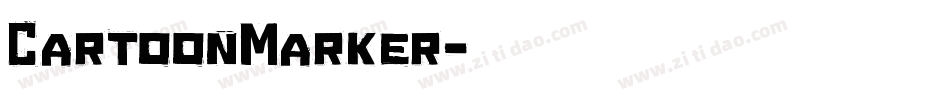 CartoonMarker字体转换
