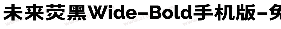 未来荧黑Wide-Bold手机版字体转换