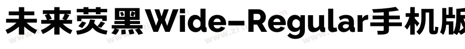 未来荧黑Wide-Regular手机版字体转换