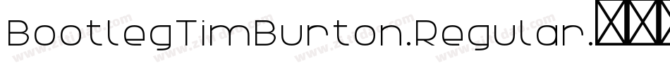BootlegTimBurton-Regular字体转换