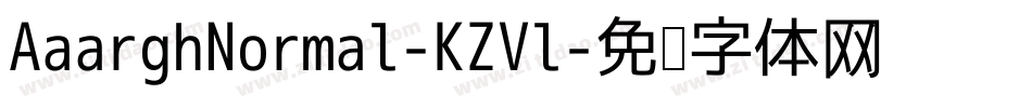 AaarghNormal-KZVl字体转换