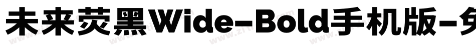未来荧黑Wide-Bold手机版字体转换