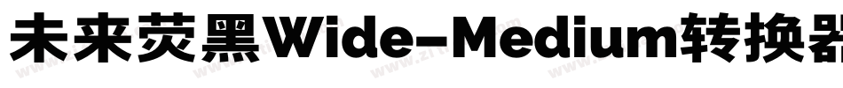 未来荧黑Wide-Medium转换器字体转换