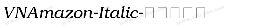 VNAmazon-Italic字体转换