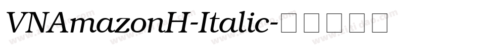 VNAmazonH-Italic字体转换