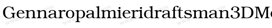 Gennaropalmieridraftsman3DMedium-BoVn字体转换