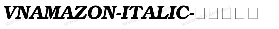 VNAmazon-Italic字体转换