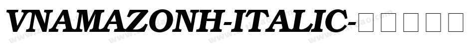 VNAmazonH-Italic字体转换