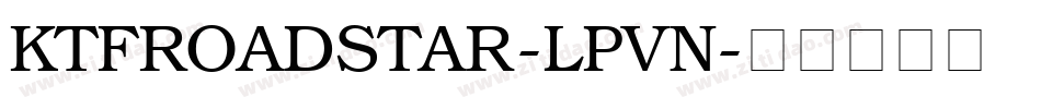 KtfRoadstar-LPVn字体转换