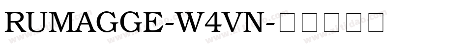 Rumagge-w4Vn字体转换