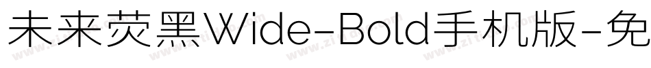 未来荧黑Wide-Bold手机版字体转换