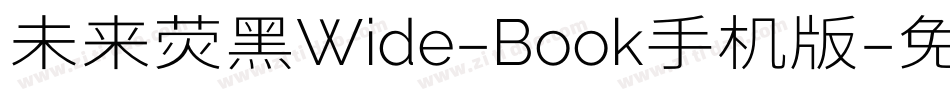 未来荧黑Wide-Book手机版字体转换