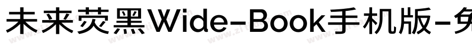 未来荧黑Wide-Book手机版字体转换
