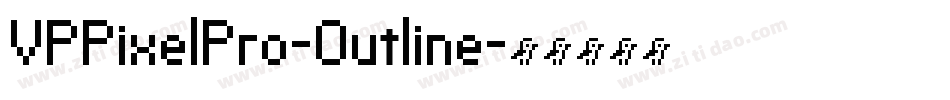 VPPixelPro-Outline字体转换